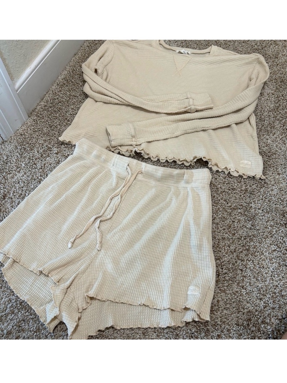 Billabong Waffle Knit Matching Lounge Set